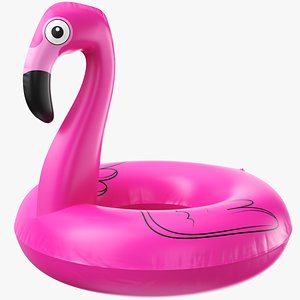 3D model inflatable flamingo pool
