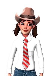 rigged facial beautiful 3D model