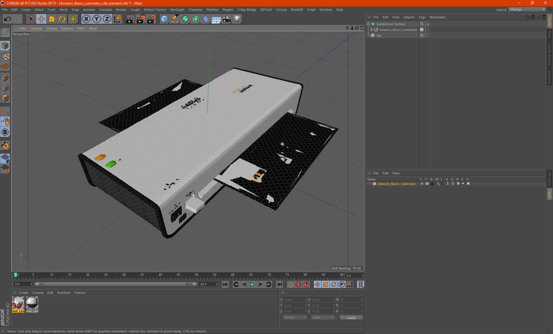 Amazon basics laminator model turbosquid 1902187