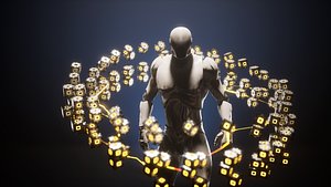 3D CyberCube Flock
