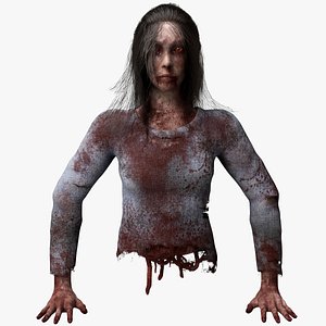 Teke Teke Girl Monster 3D model