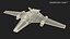 Futuristic Space Fighter Aircraft 3D model