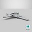 Futuristic Space Fighter Aircraft 3D model