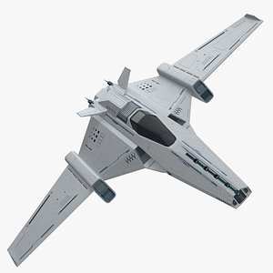 Futuristic Space Fighter Aircraft