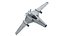 Futuristic Space Fighter Aircraft 3D model