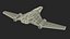 Futuristic Space Fighter Aircraft 3D model