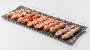 Yakitori assortment -5 types meet