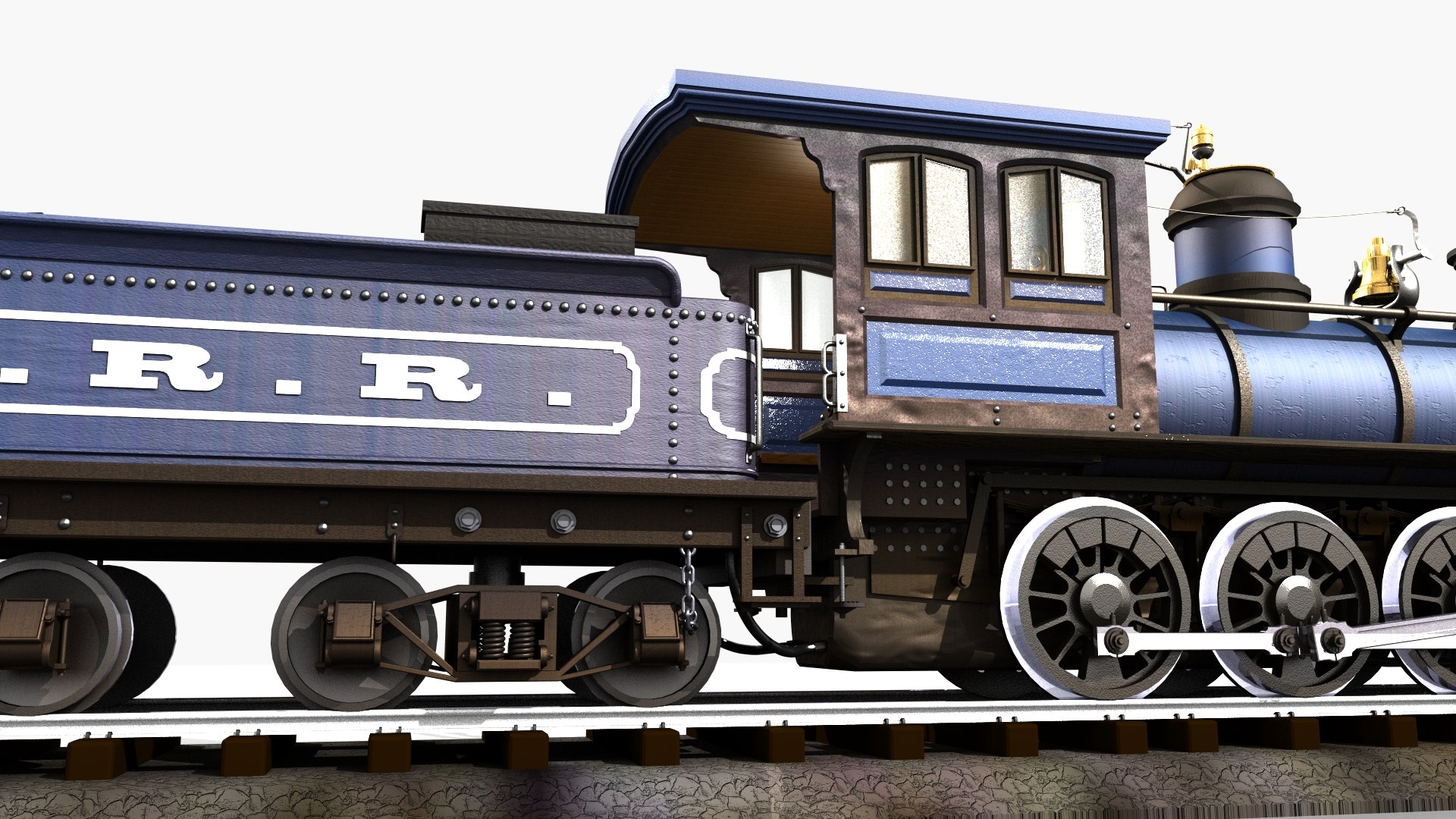 Prr Engine Tender Rigged Lightwave Lwo
