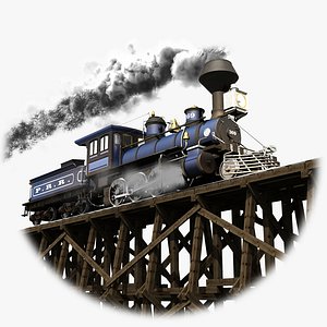 PRR Engine and Tender for Lightwave - RIGGED