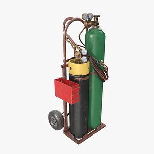 welding cylinder truck 3D