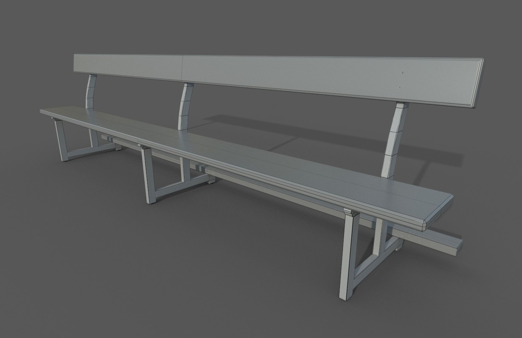 Bench model - TurboSquid 1627041