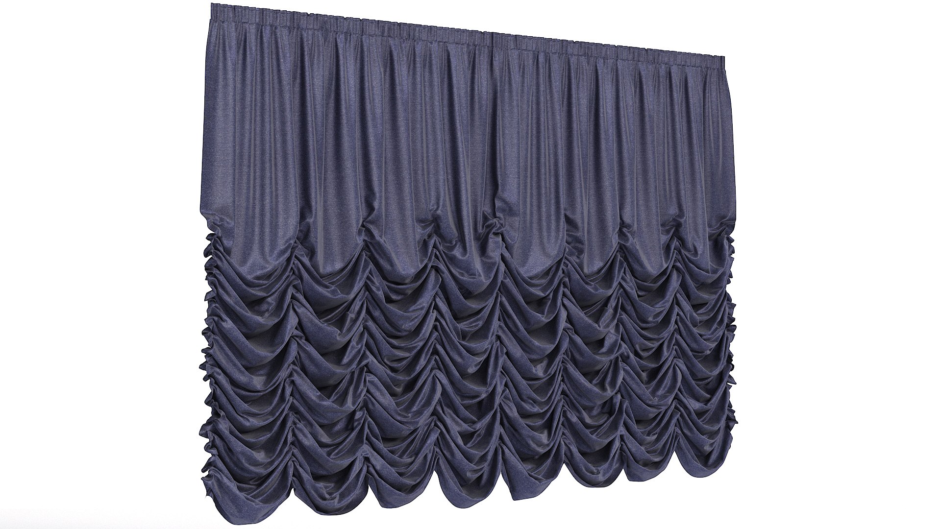 3D Austrian Curtain 015 Model - TurboSquid 2015362