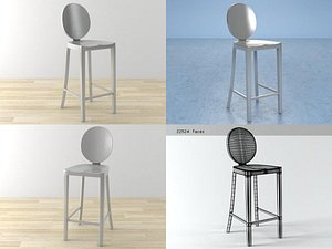 kong counter stool 3D