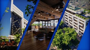 3D blender apartment asset packs