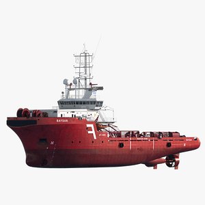 ahts vessel anchor handling 3d model