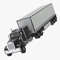 Semi Truck with Trailer Generic Simple Interior