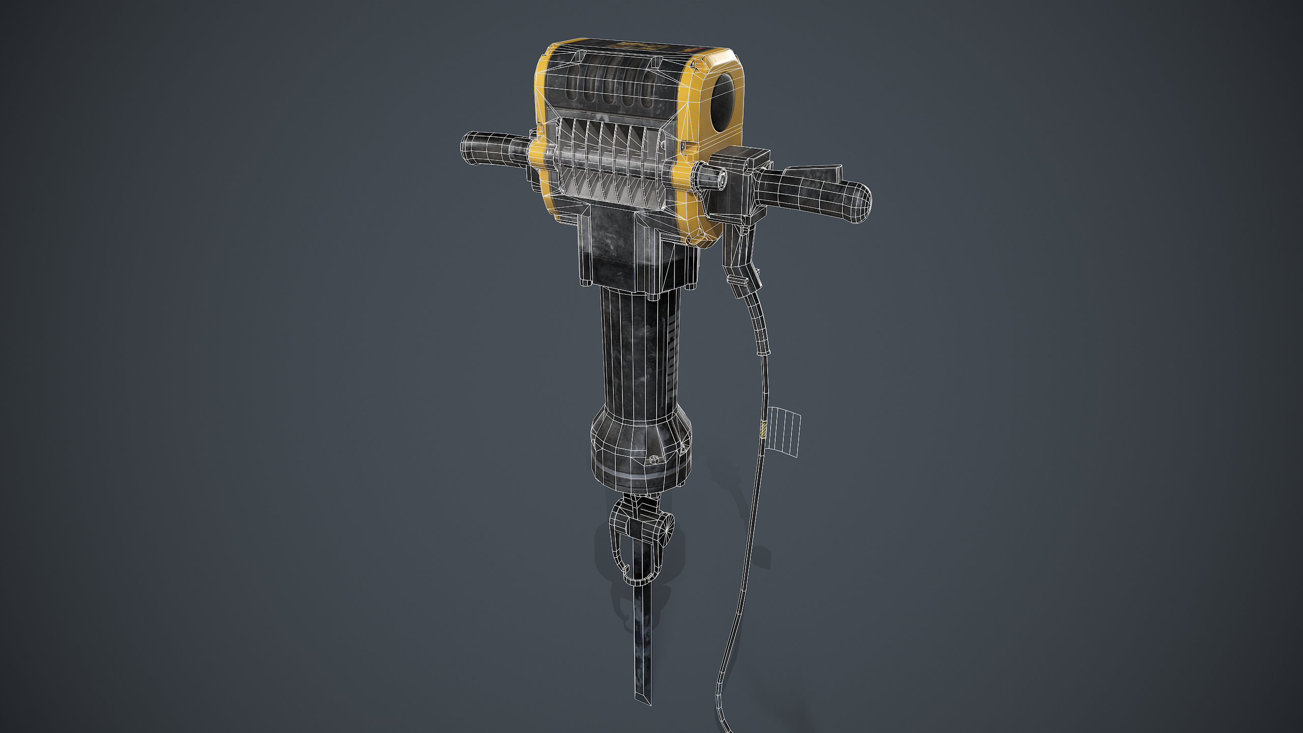 Jackhammer PBR Game Ready Modelo 3D TurboSquid 1700108