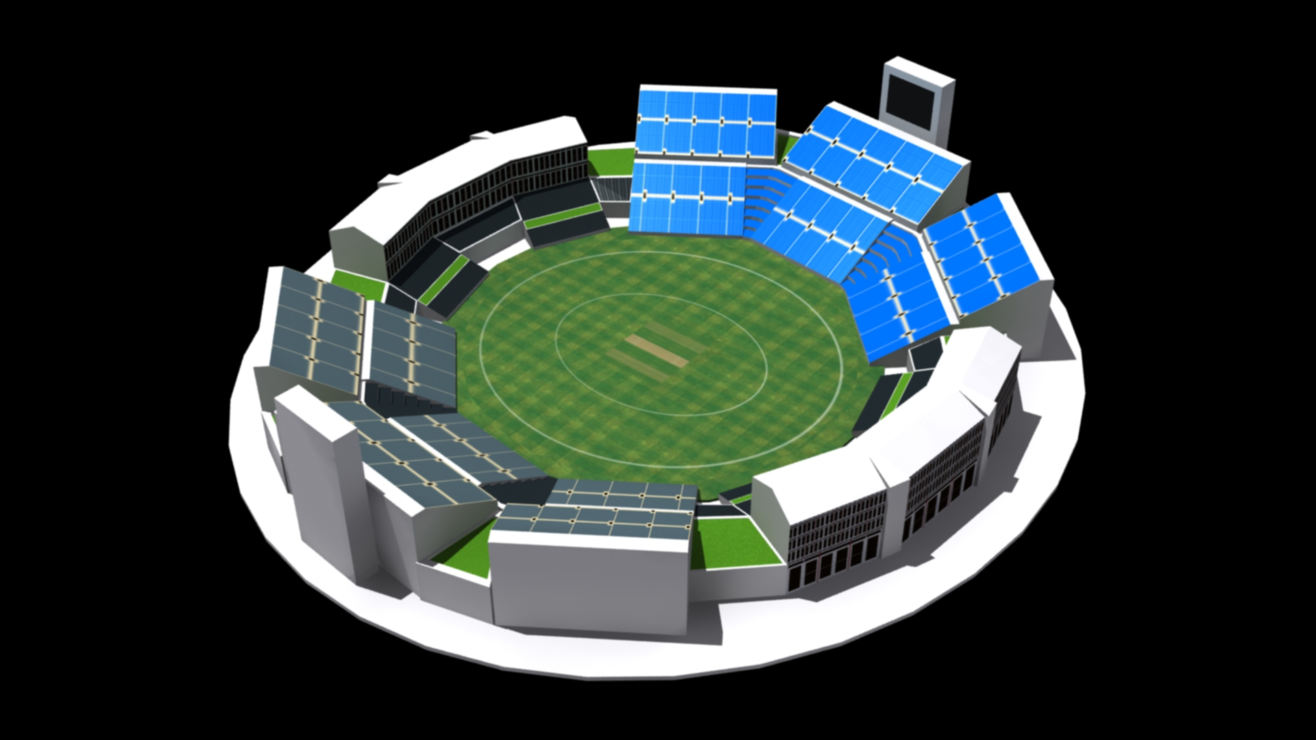 3D Nassau County International Cricket Stadium Model - TurboSquid 2228210