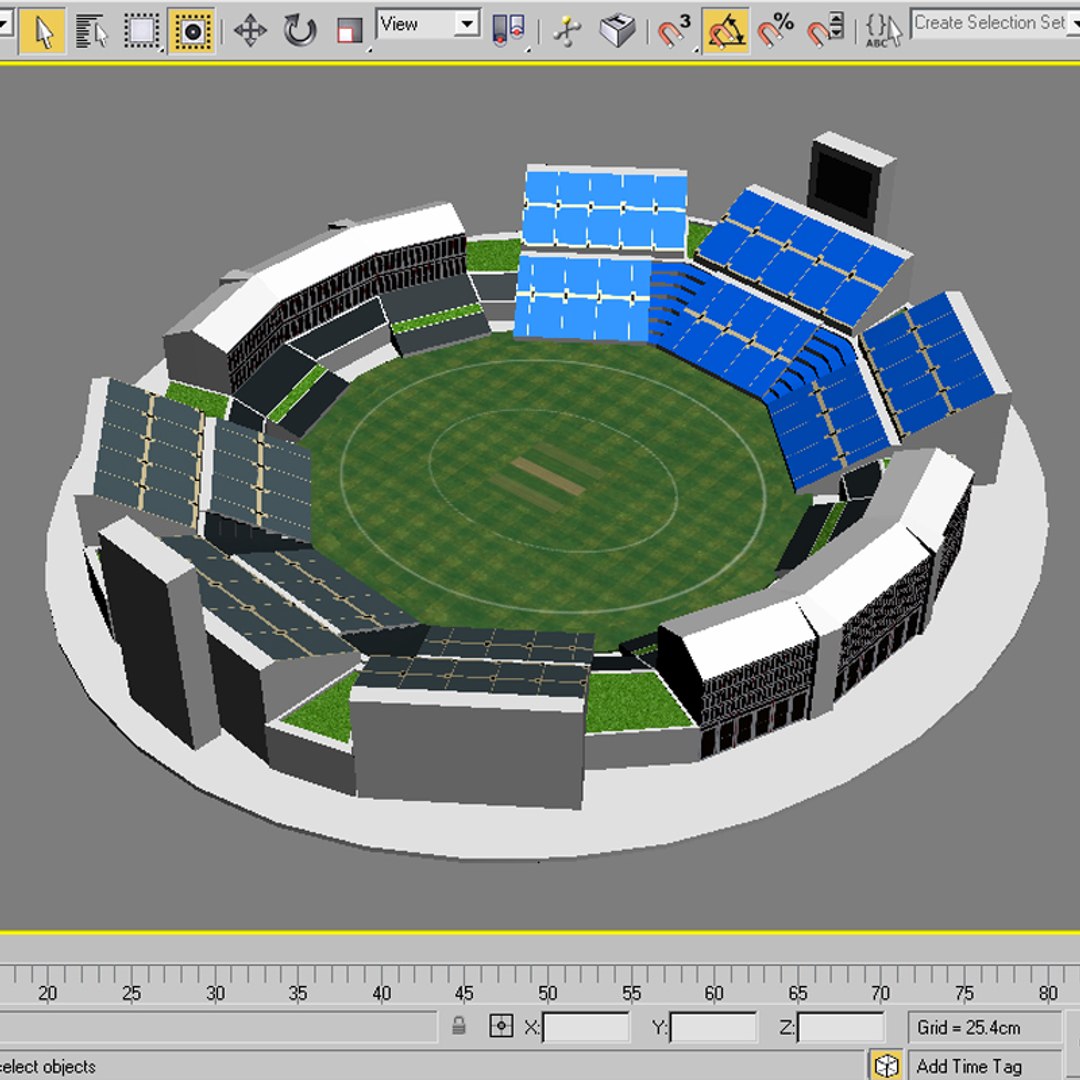 3D Nassau County International Cricket Stadium Model - TurboSquid 2228210