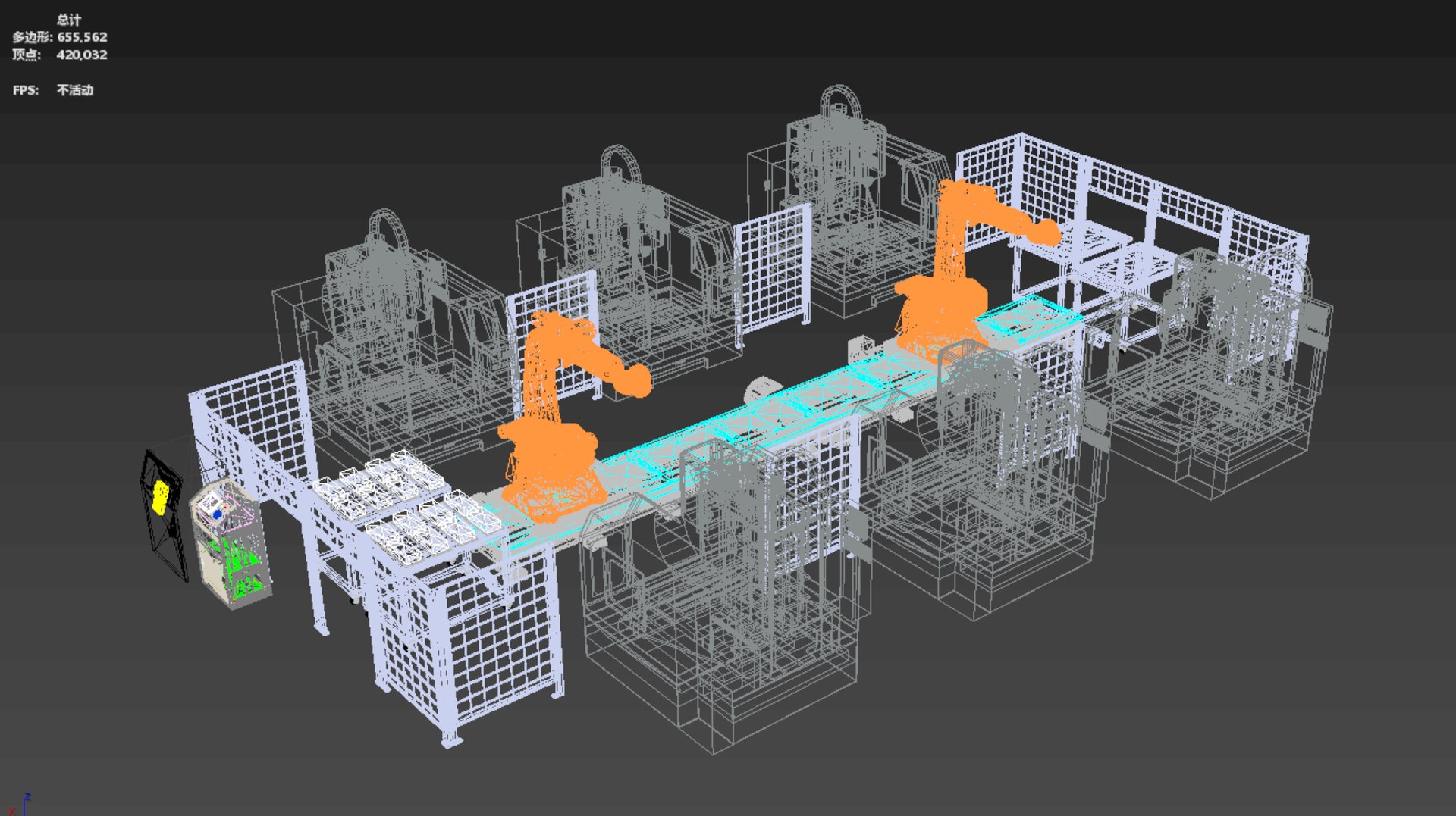 Modular Automated Factory Production Line Scene PBR Industrial Kit Game ...