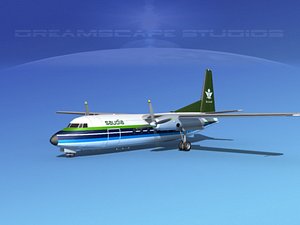 3d model of fokker f-27