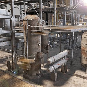 3D Petrochemical Plant
