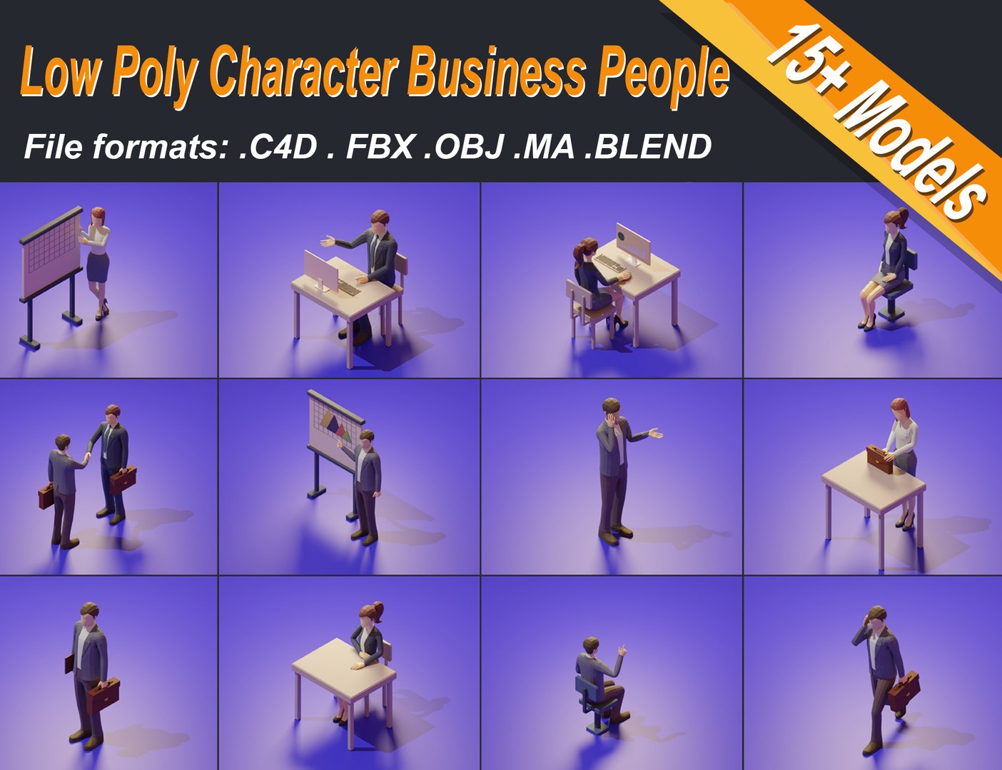 Low Poly 3D Stylized Character Business People Isometric Set 3D model https://p.turbosquid.com/ts-thumb/tQ/q3pOSv/Cf/lowpoly3dcharacterbusinesspeoplecgtraderpresentaion/jpg/1631513342/1920x1080/fit_q87/3cdf5d2d9f12fc6fbb93e57ee436365efe691a80/lowpoly3dcharacterbusinesspeoplecgtraderpresentaion.jpg