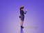 Low Poly 3D Stylized Character Business People Isometric Set