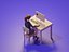 Low Poly 3D Stylized Character Business People Isometric Set