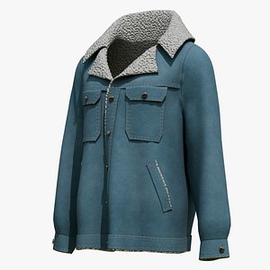 Women Shearling Jacket model