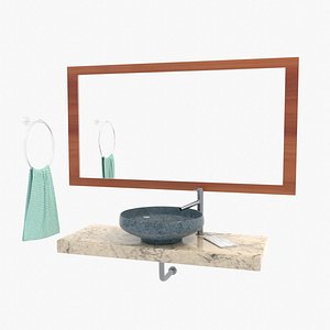 Wall Sink and Faucet