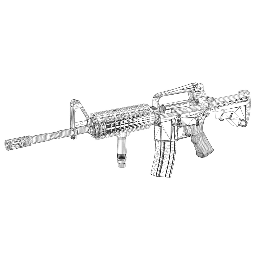 3d m4a1 ris m4 carbine model