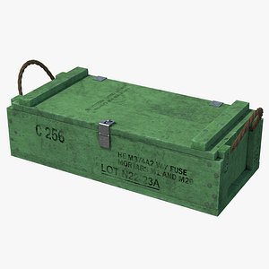 3d ammo crate 2 green