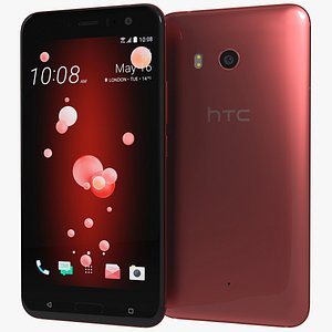 3D realistic htc u11 solar