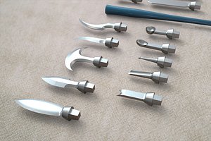 3D Carving Tool Set For Wax Zirconia Wood and More model