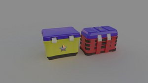 box case isky ammo army battle cargo cases container crate model