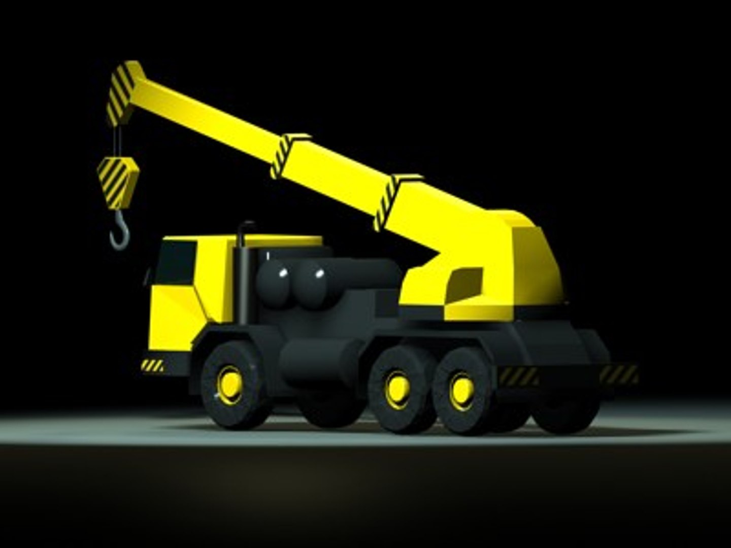 Mobile Construction Crane Dxf