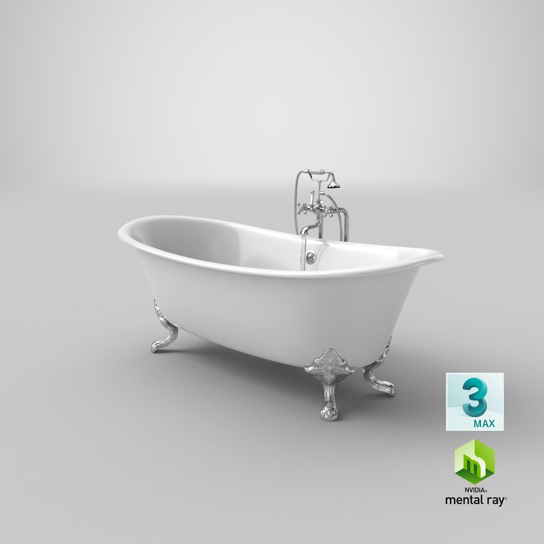 3D classical bathtub - faucet model https://p.turbosquid.com/ts-thumb/tR/4EhjAA/fxGuLGk7/stemcell_max_mental_ray_render/png/1533825550/1920x1080/fit_q87/505c2bd92f81ccbda33b373d93aeb96cf1af2efe/stemcell_max_mental_ray_render.jpg