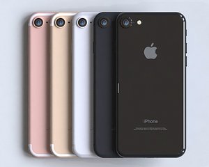 3d model realistic apple iphone 7