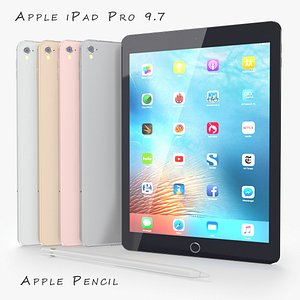 ipad 9 7 3d model