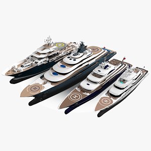 luxury yacht lurssen vessel model