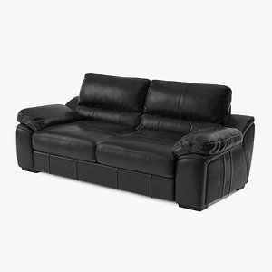 Black Leather Sofa