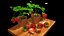 strawberry plants 3D model
