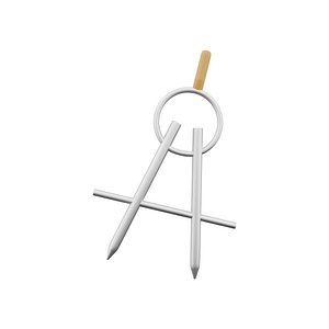 3d drawing compass 3D