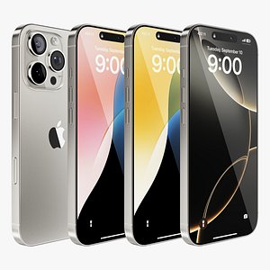 iPhone 16 Pro Natural Titanium 3D model
