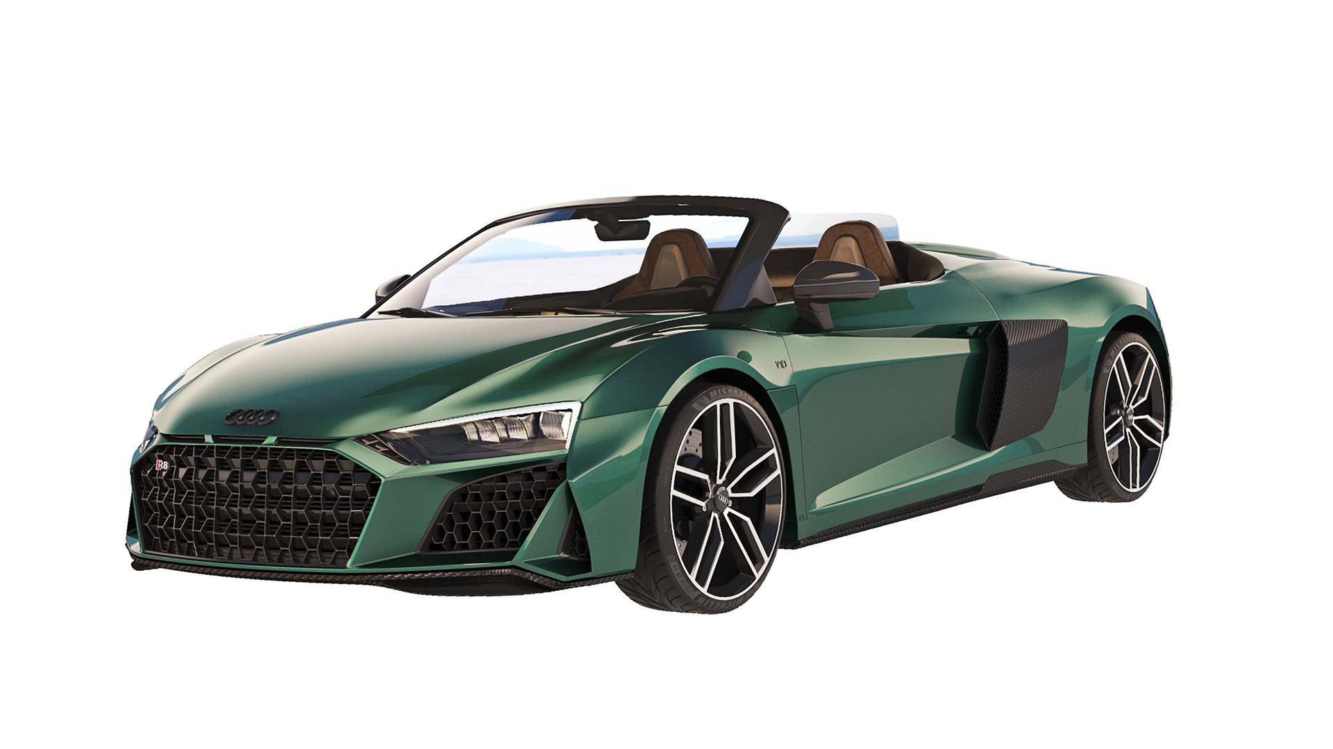 3D Audi R8 Spyder 2021 Open Roof - TurboSquid 1887173