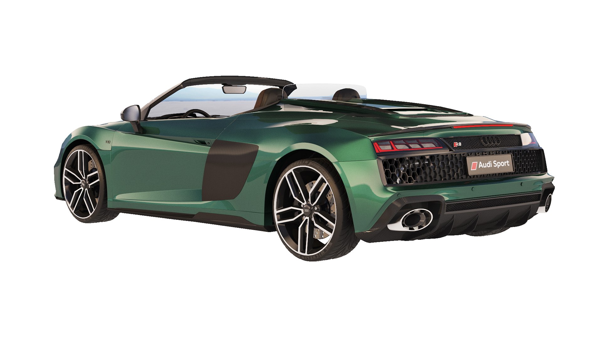 3D Audi R8 Spyder 2021 Open Roof - TurboSquid 1887173