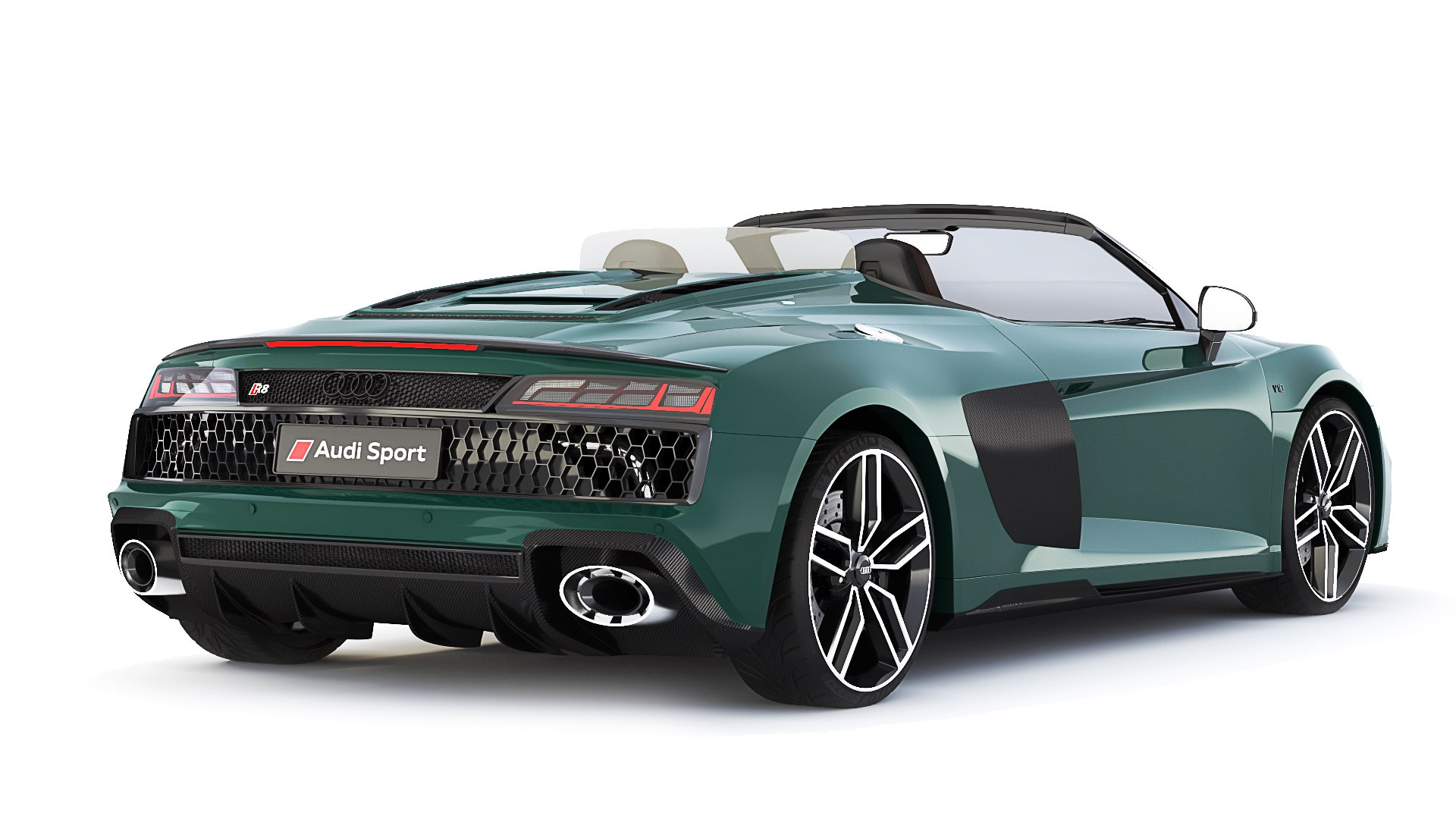 3D Audi R8 Spyder 2021 Open Roof - TurboSquid 1887173