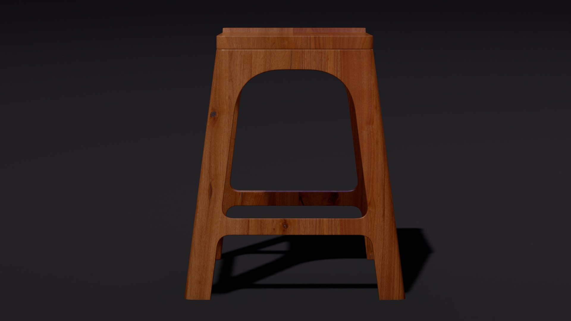 Wooden Stool Chair model - TurboSquid 1906440