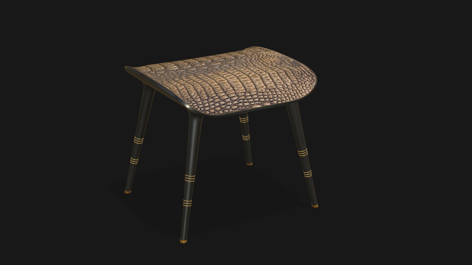 Wooden Stool Chair model - TurboSquid 1906440